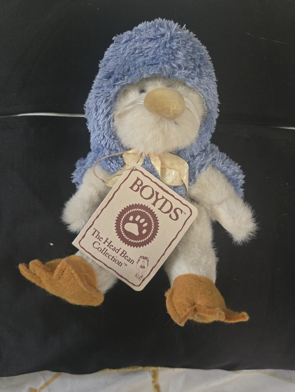 Vintage Boyds Bears Blue Hooded Duck Plush with Beak